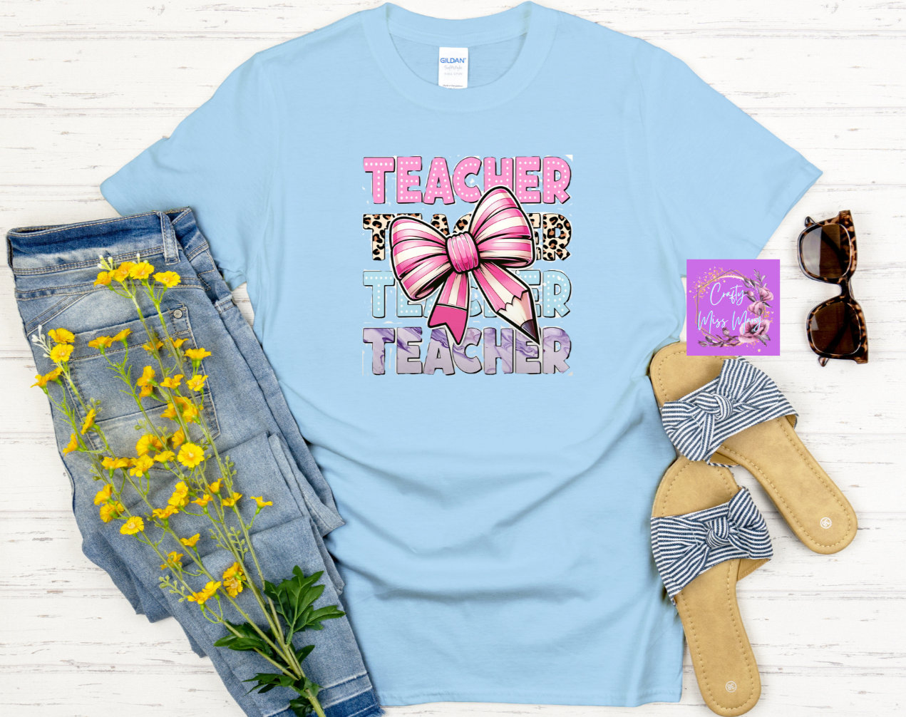 Teacher With Bow -Shirt