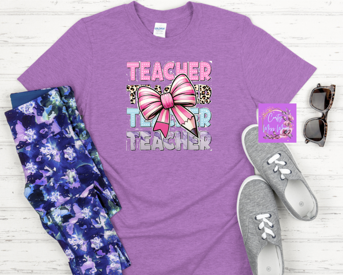 Teacher With Bow -Shirt