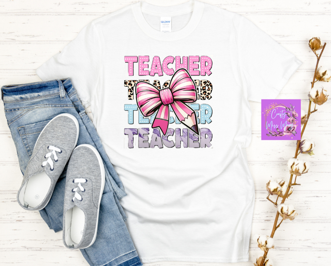 Teacher With Bow -Shirt