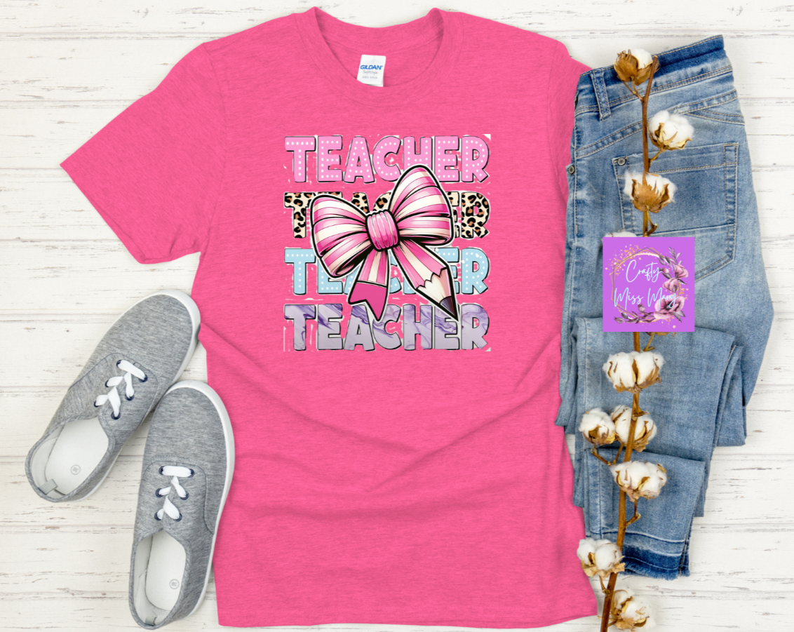 Teacher With Bow -Shirt