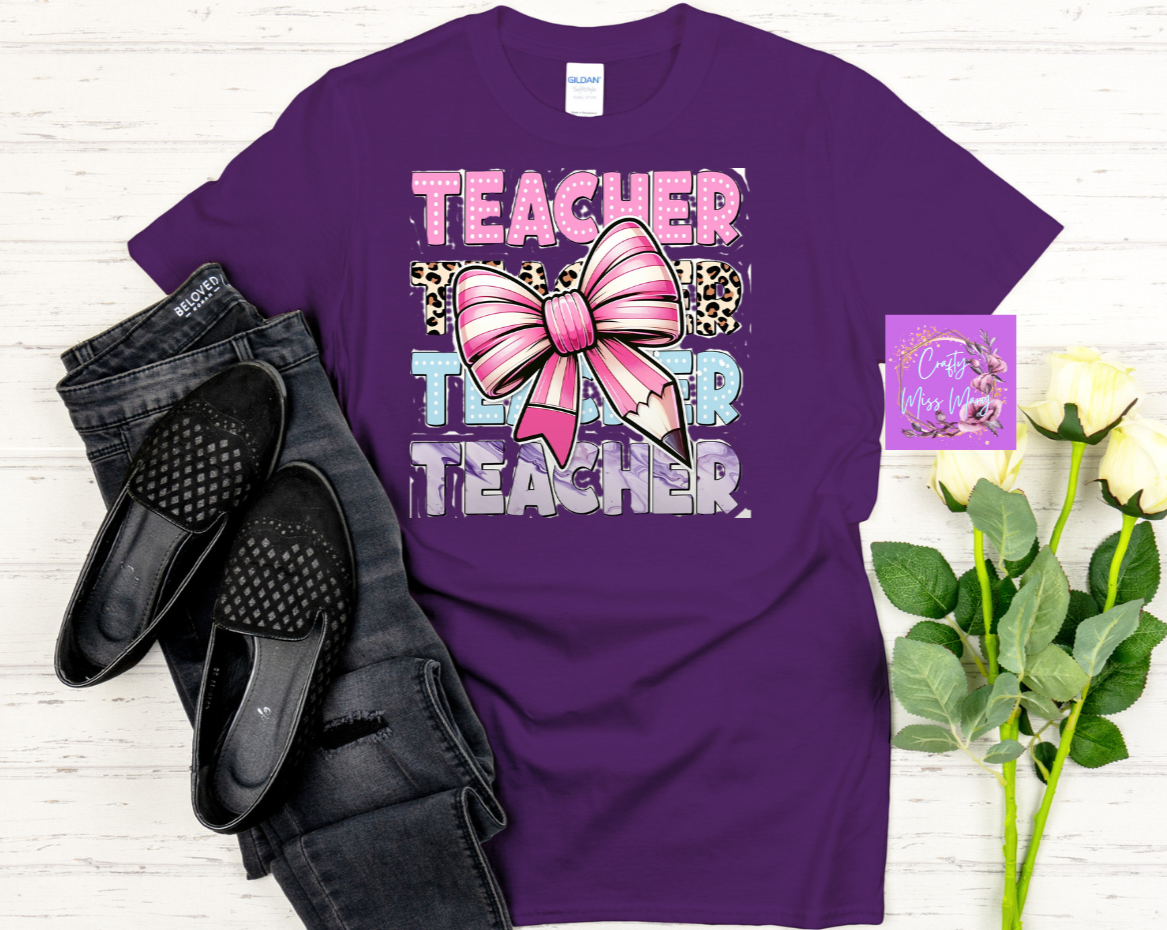 Teacher With Bow -Shirt