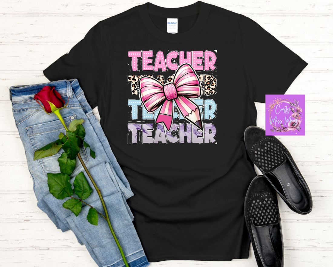 Teacher With Bow -Shirt