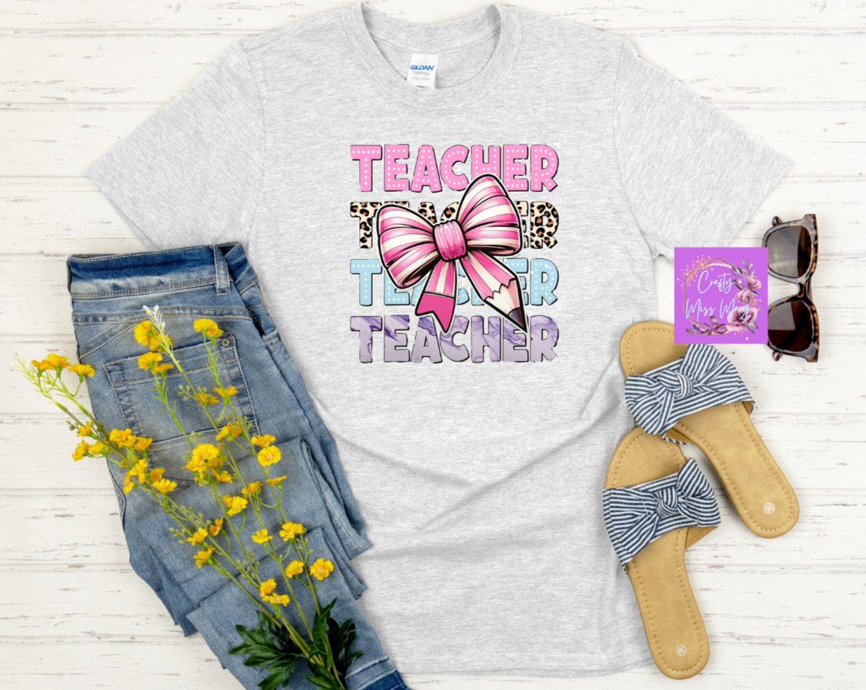Teacher With Bow -Shirt