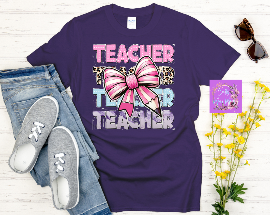 Teacher With Bow -Shirt
