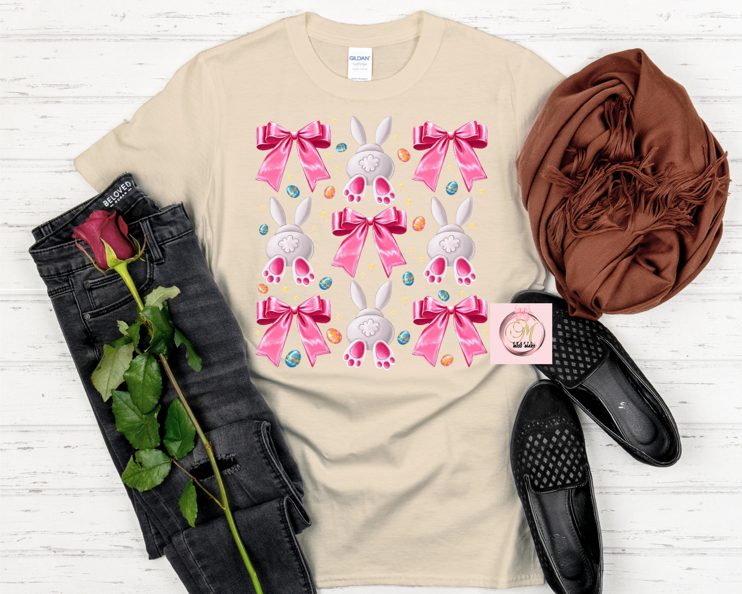 Bunny Tail and Bows-Shirt
