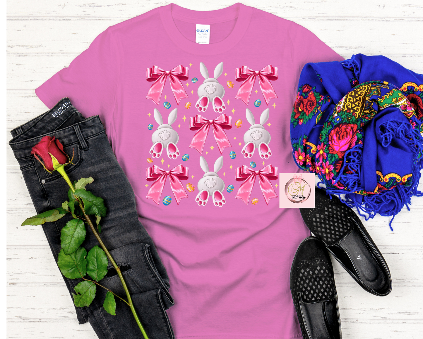 Bunny Tail and Bows-Shirt