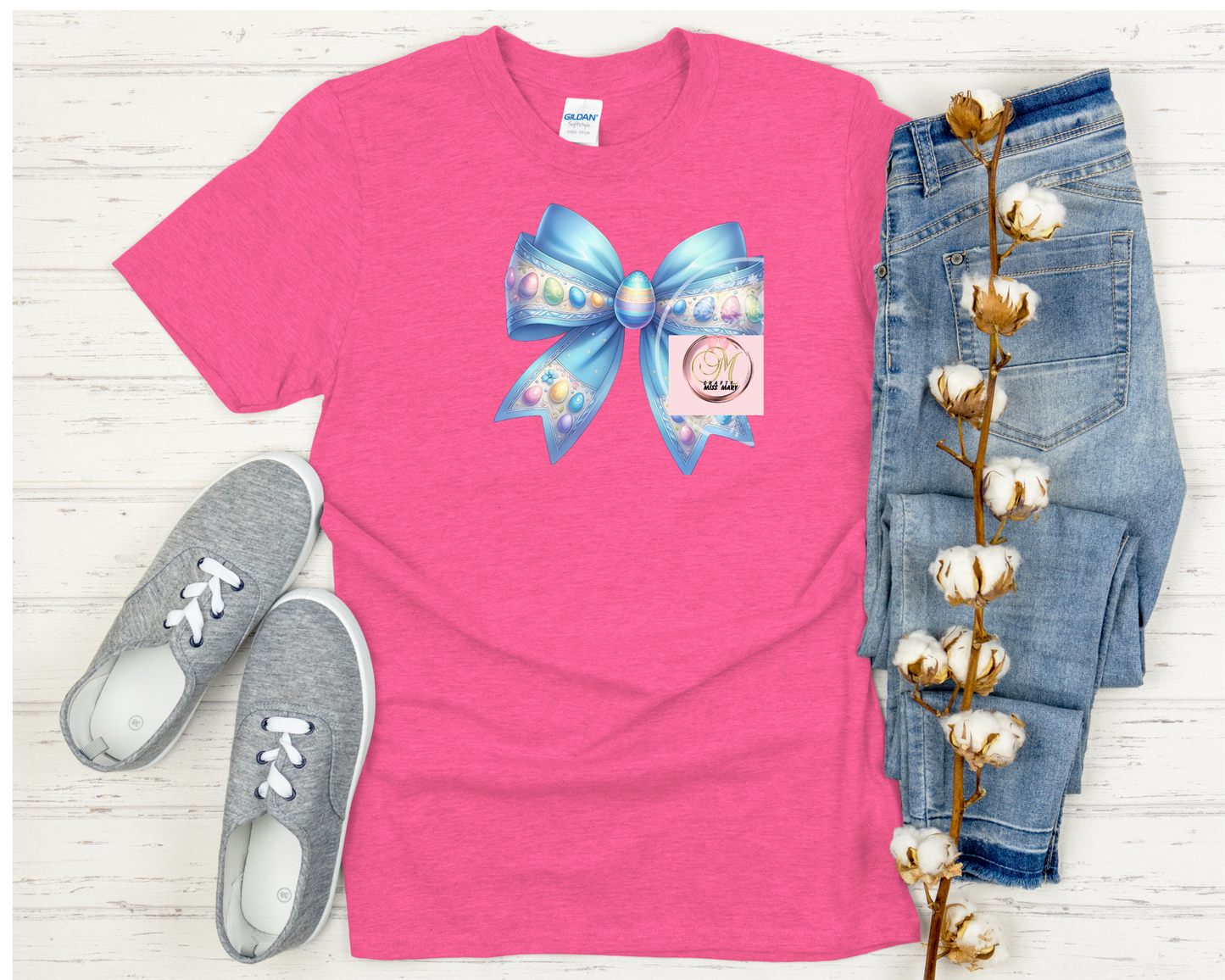 Blue Bow-shirt