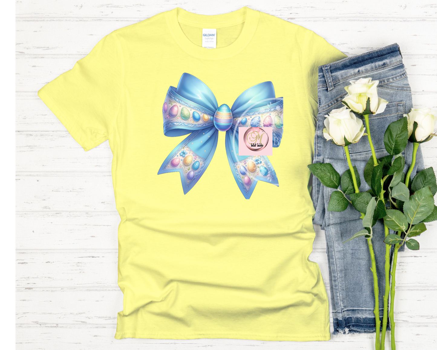 Blue Bow-shirt