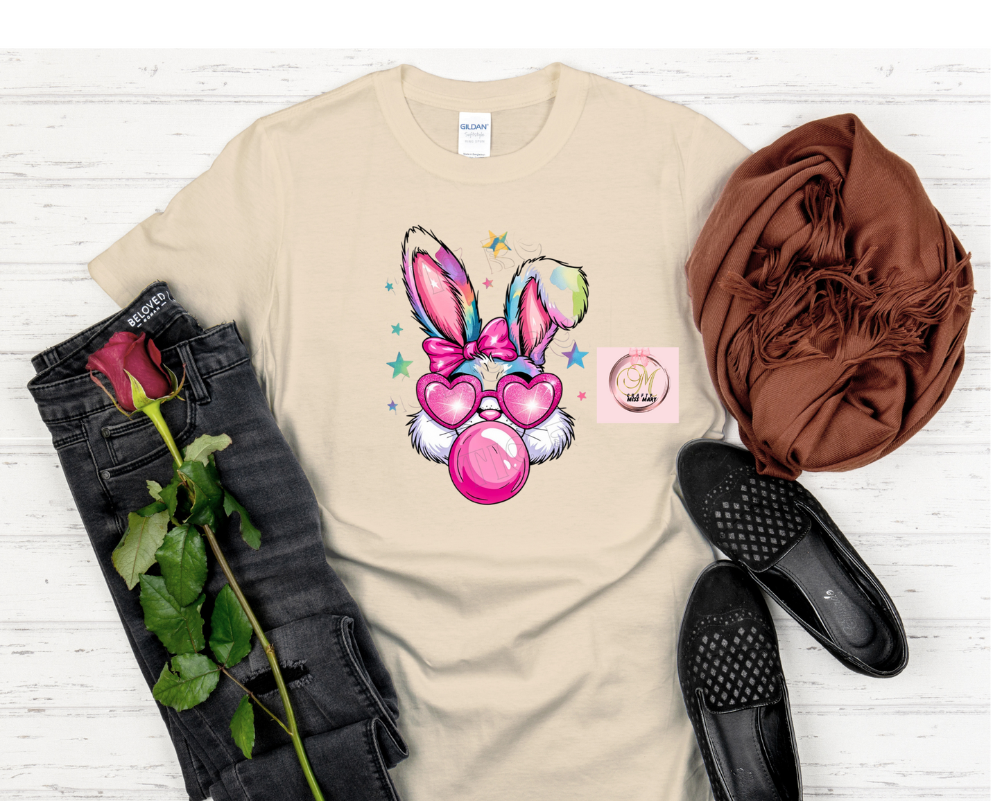 Gum Blowing Bunny-Shirt