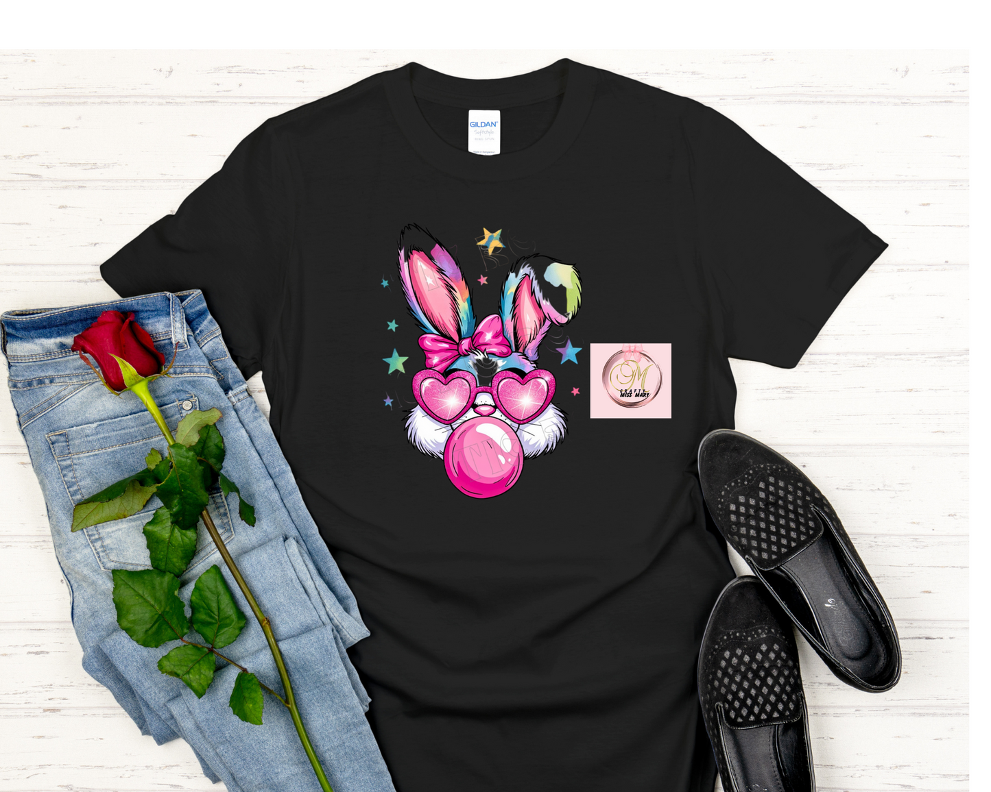 Gum Blowing Bunny-Shirt