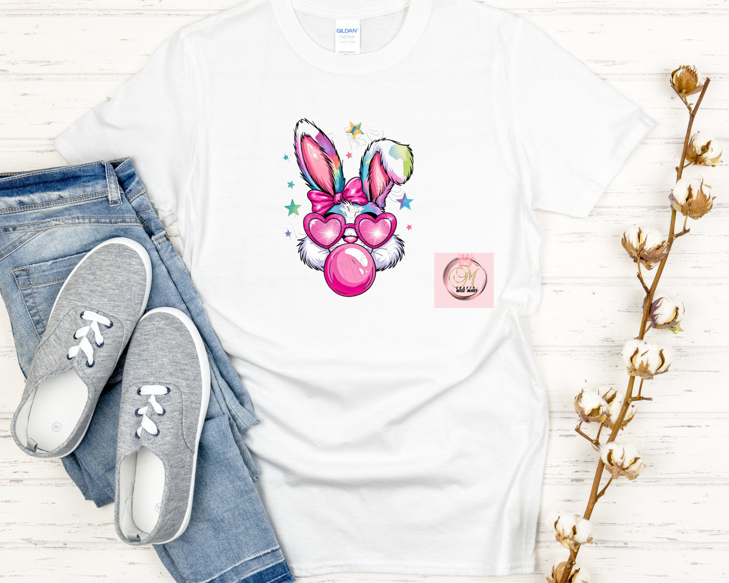 Gum Blowing Bunny-Shirt