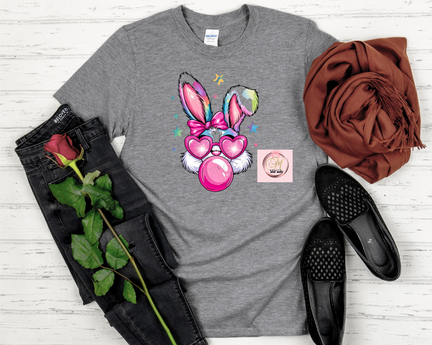 Gum Blowing Bunny-Shirt