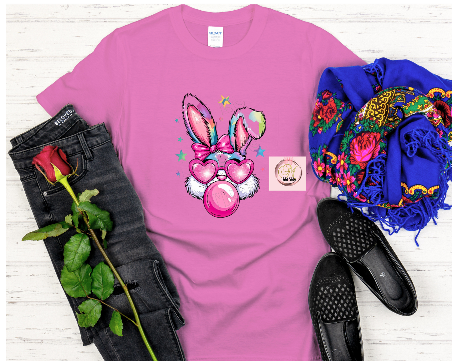 Gum Blowing Bunny-Shirt