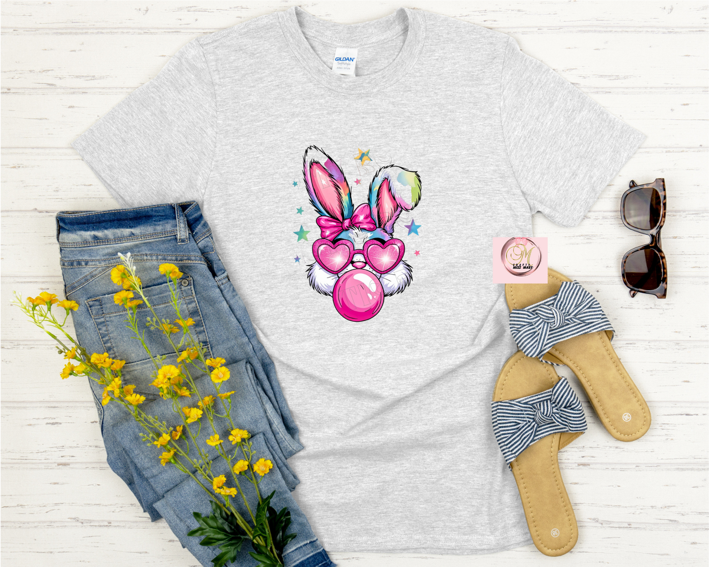 Gum Blowing Bunny-Shirt