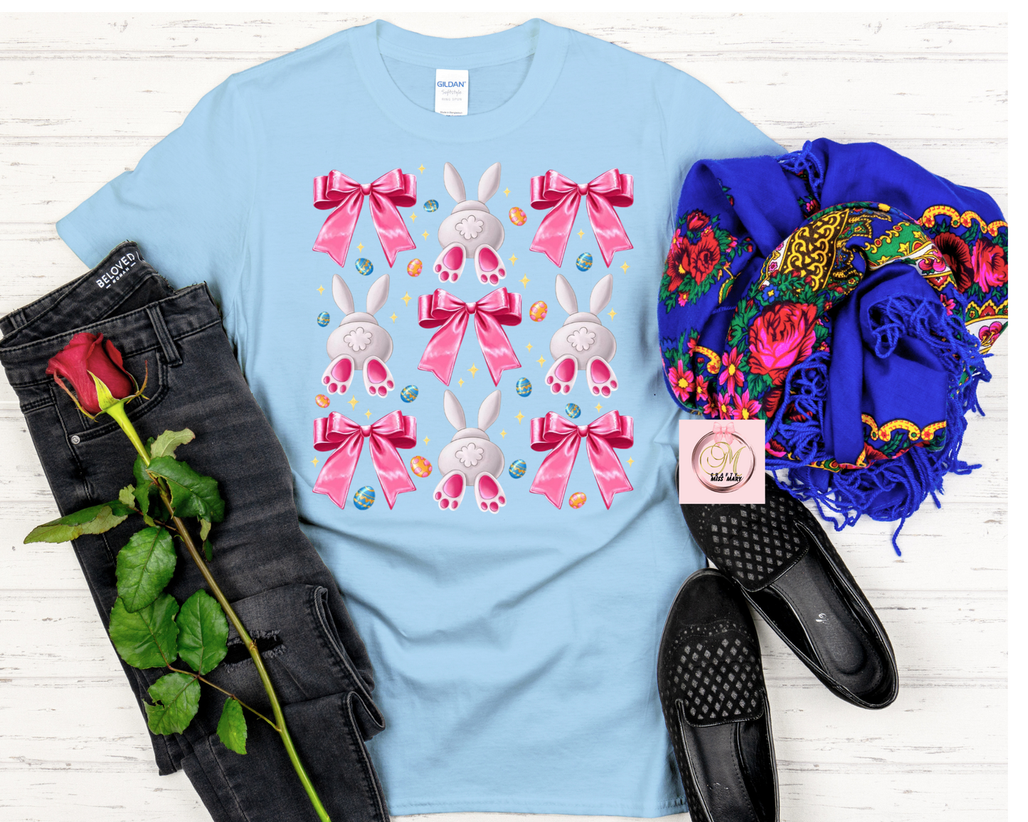 Bunny Tail and Bows-Shirt