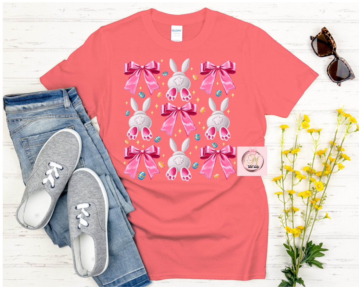 Bunny Tail and Bows-Shirt
