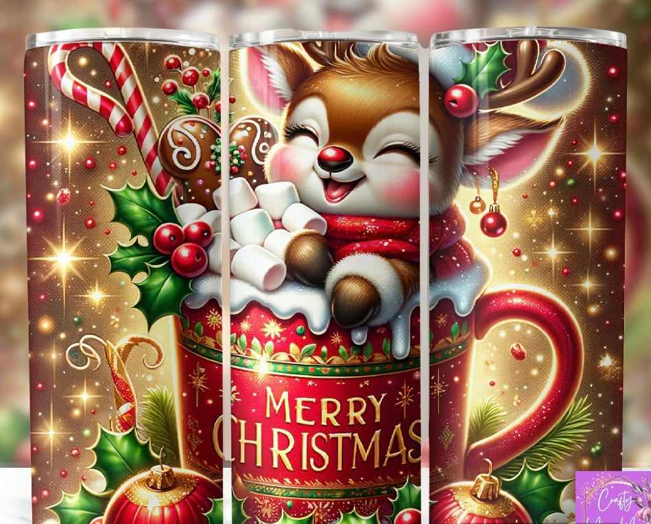 Hot Chocolate Reindeer Tumbler