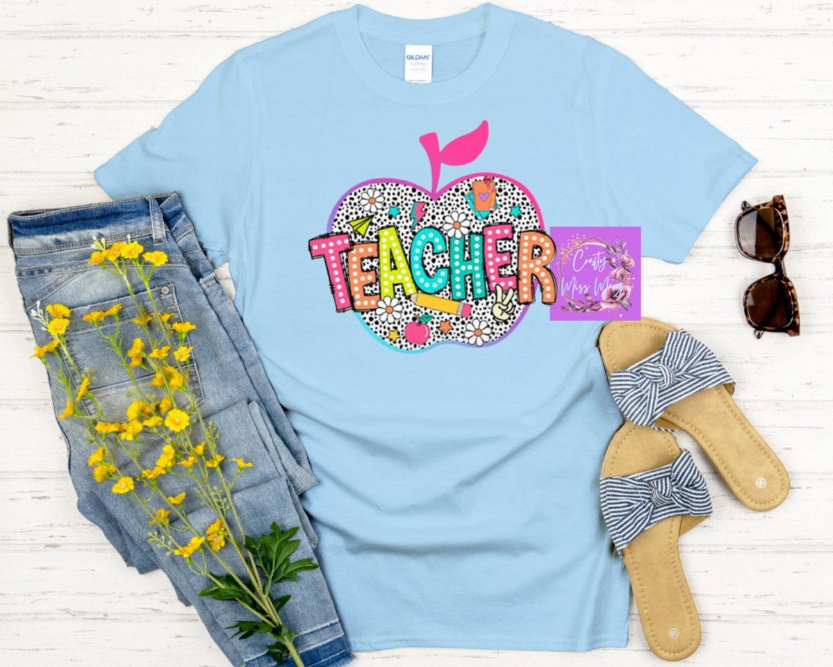 Apple Back-To-School Teacher T-Shirt