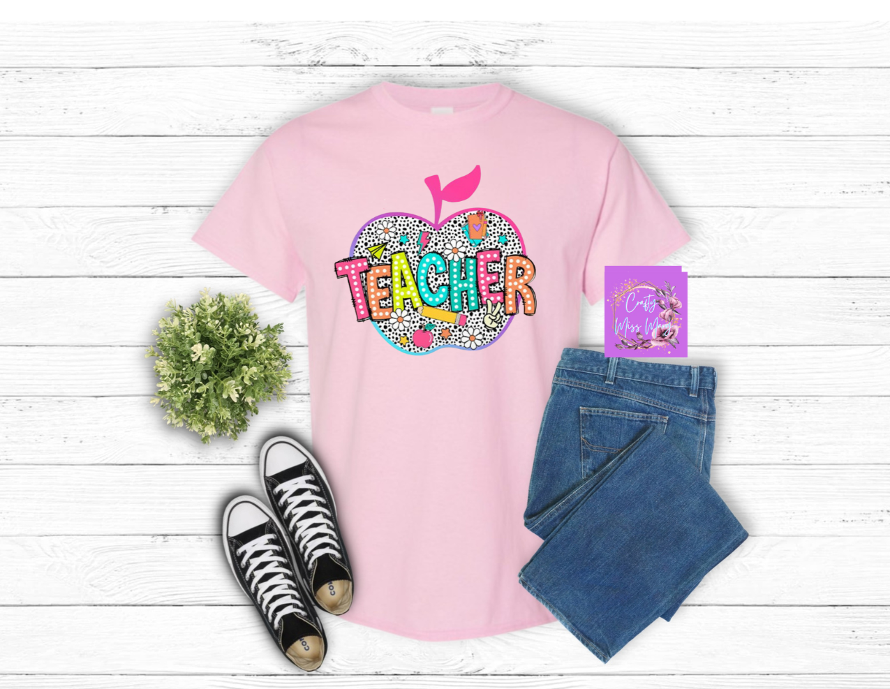 Apple Back-To-School Teacher T-Shirt