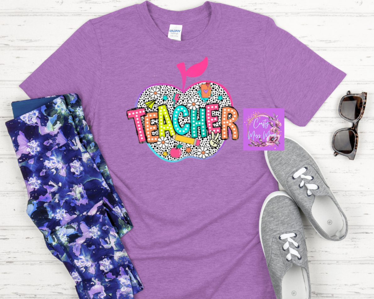 Apple Back-To-School Teacher T-Shirt