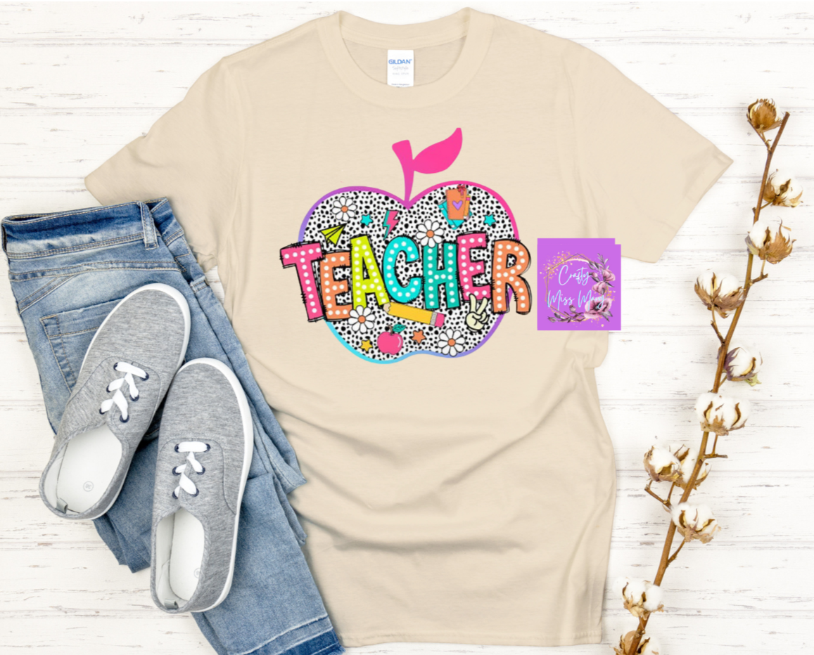 Apple Back-To-School Teacher T-Shirt