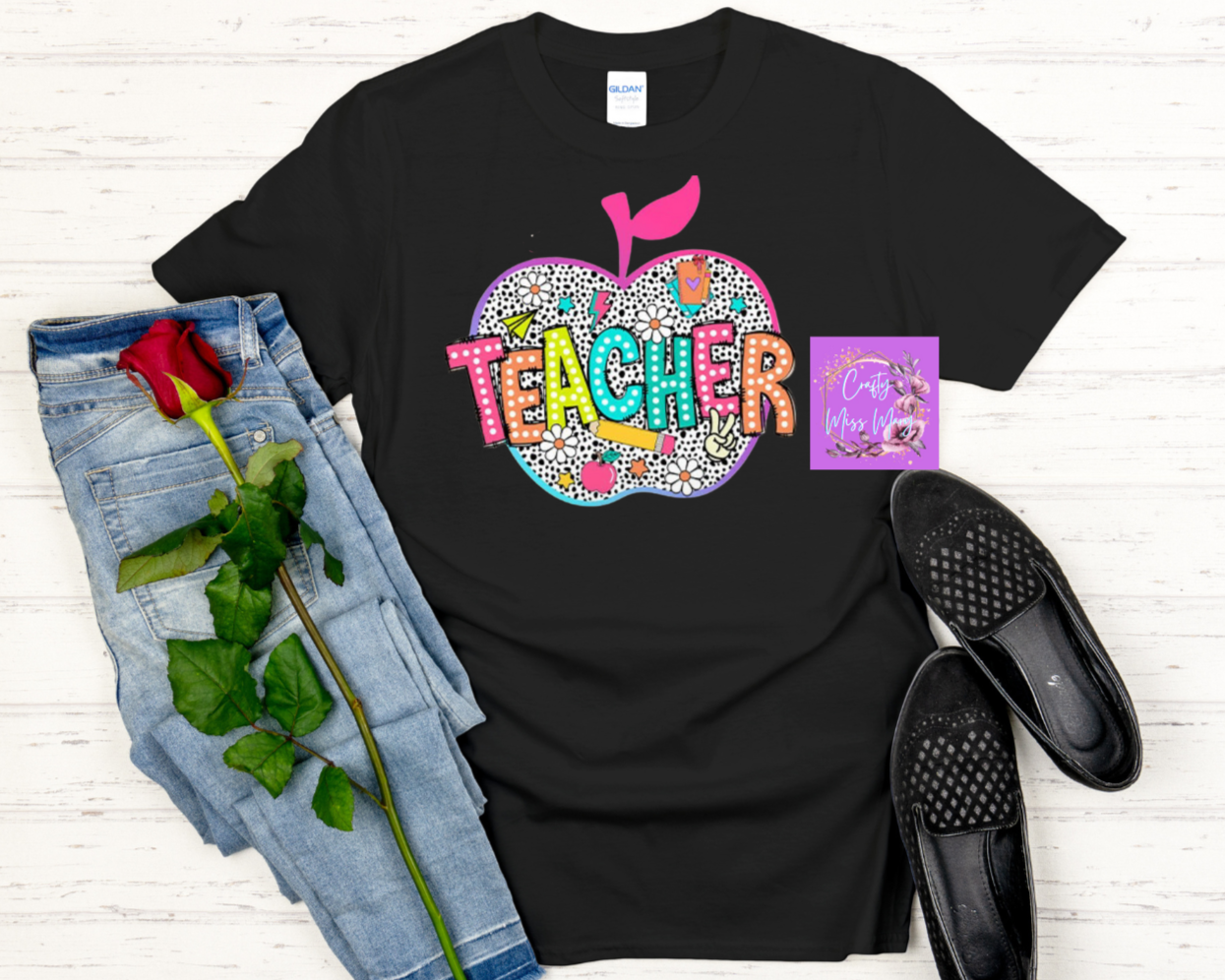 Apple Back-To-School Teacher T-Shirt