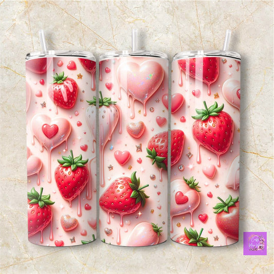 Strawberry Hearts-Tumblers