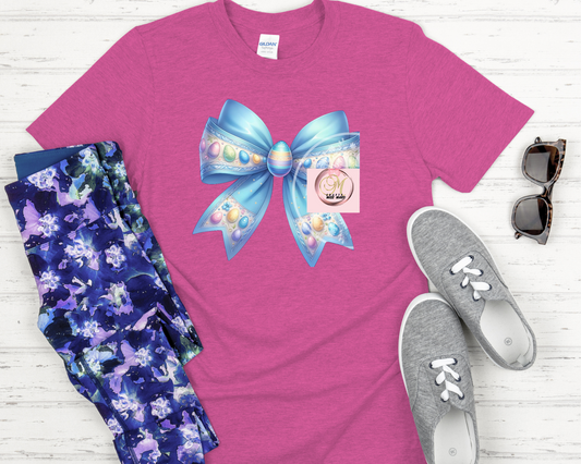 Blue Bow-shirt
