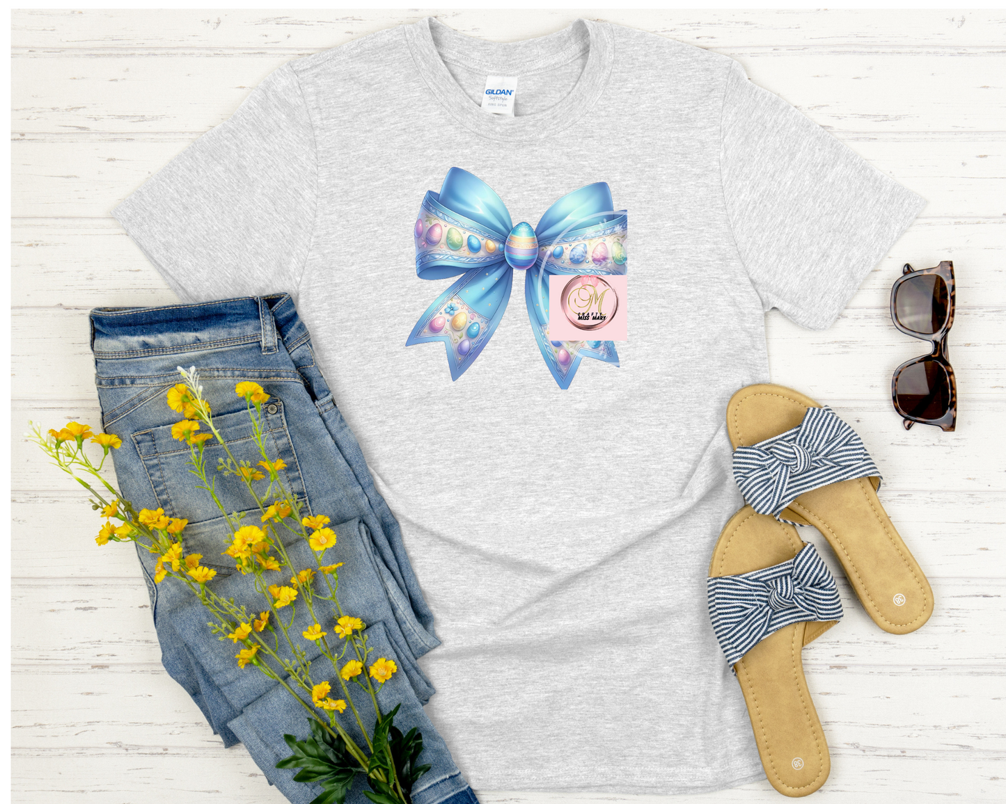 Blue Bow-shirt