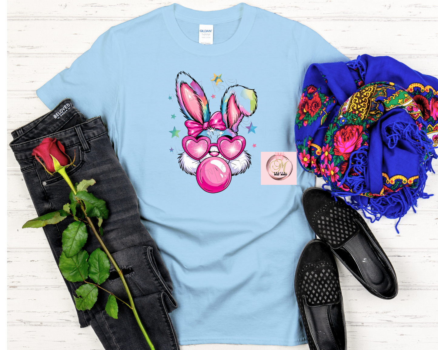 Gum Blowing Bunny-Shirt
