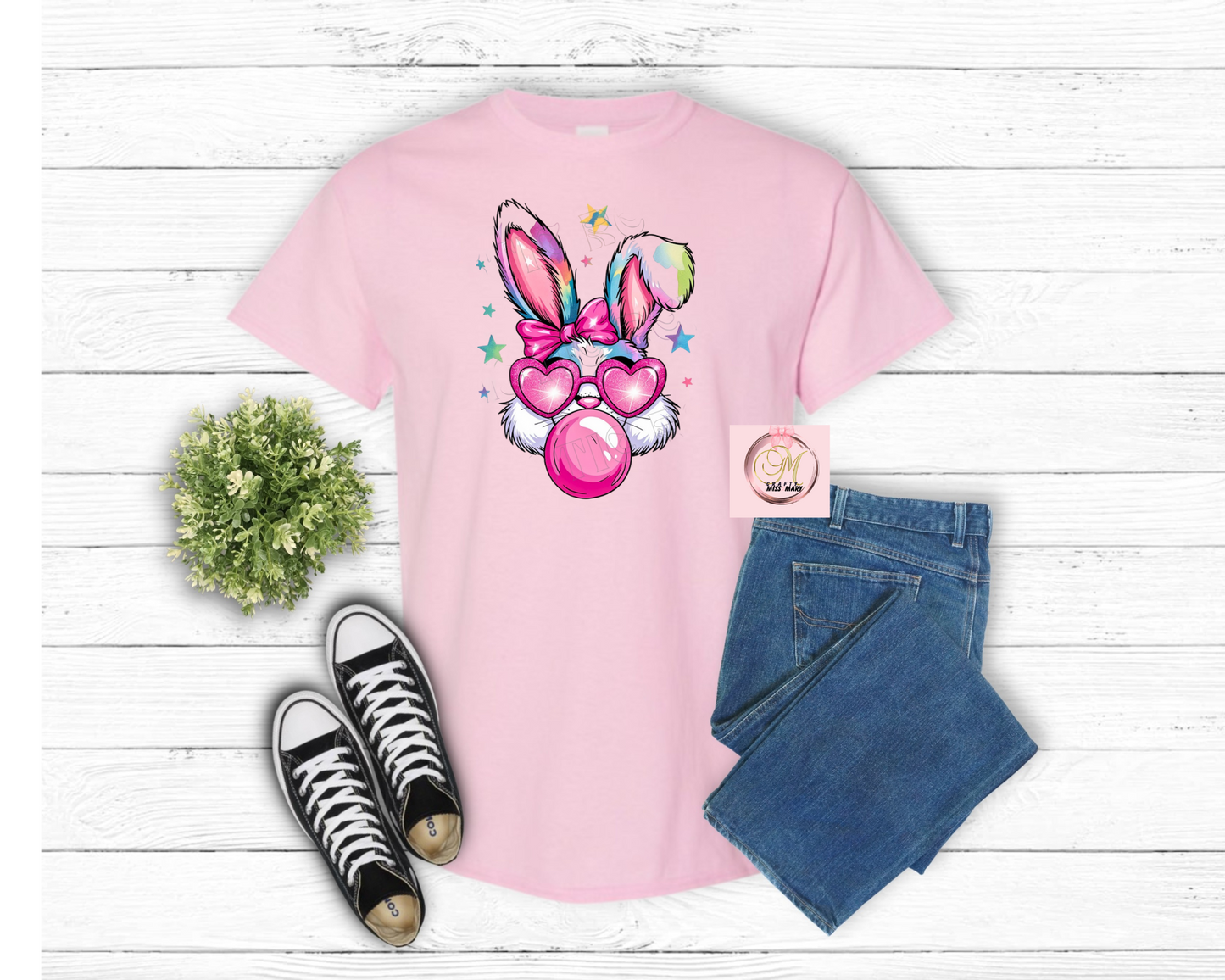 Gum Blowing Bunny-Shirt