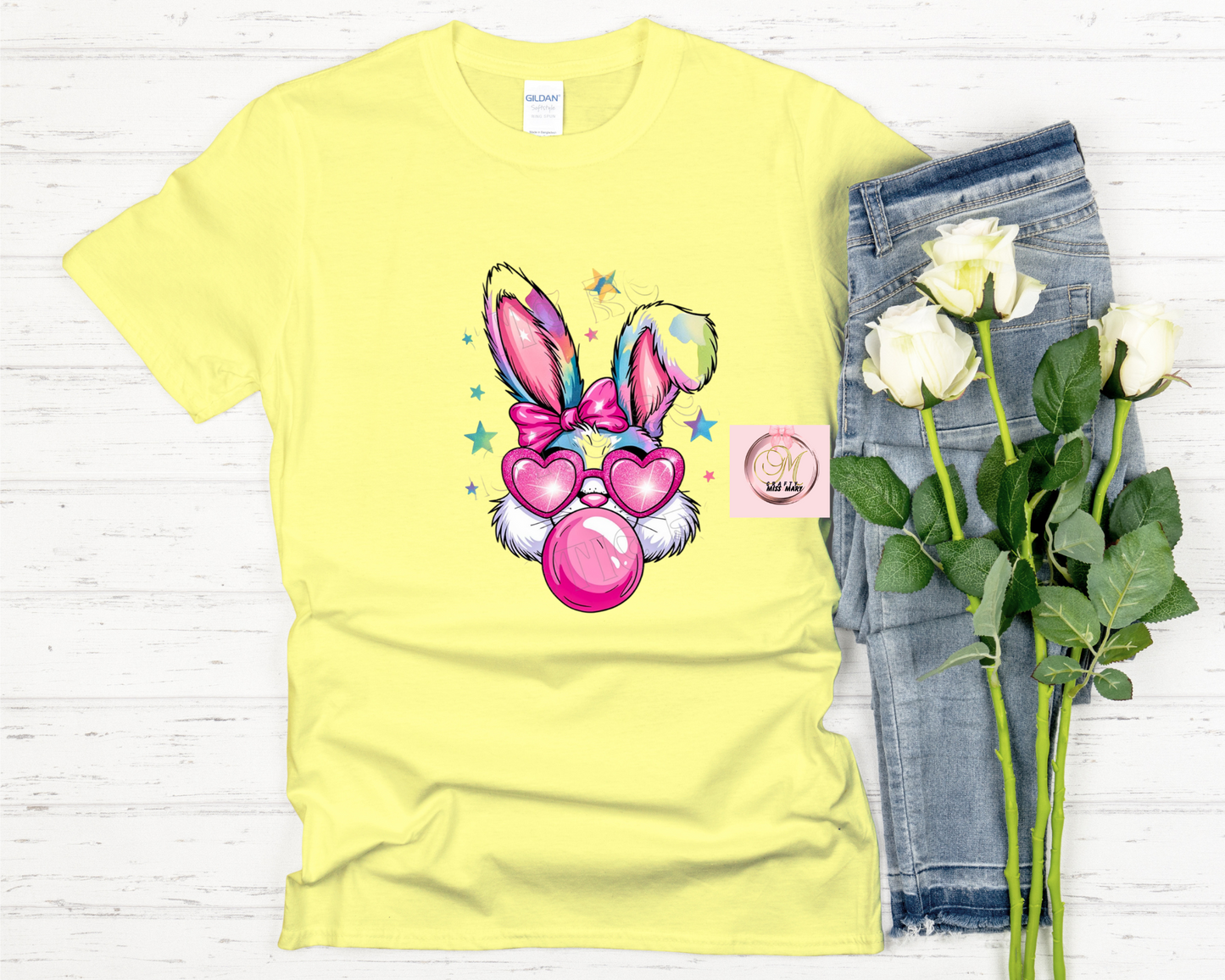 Gum Blowing Bunny-Shirt