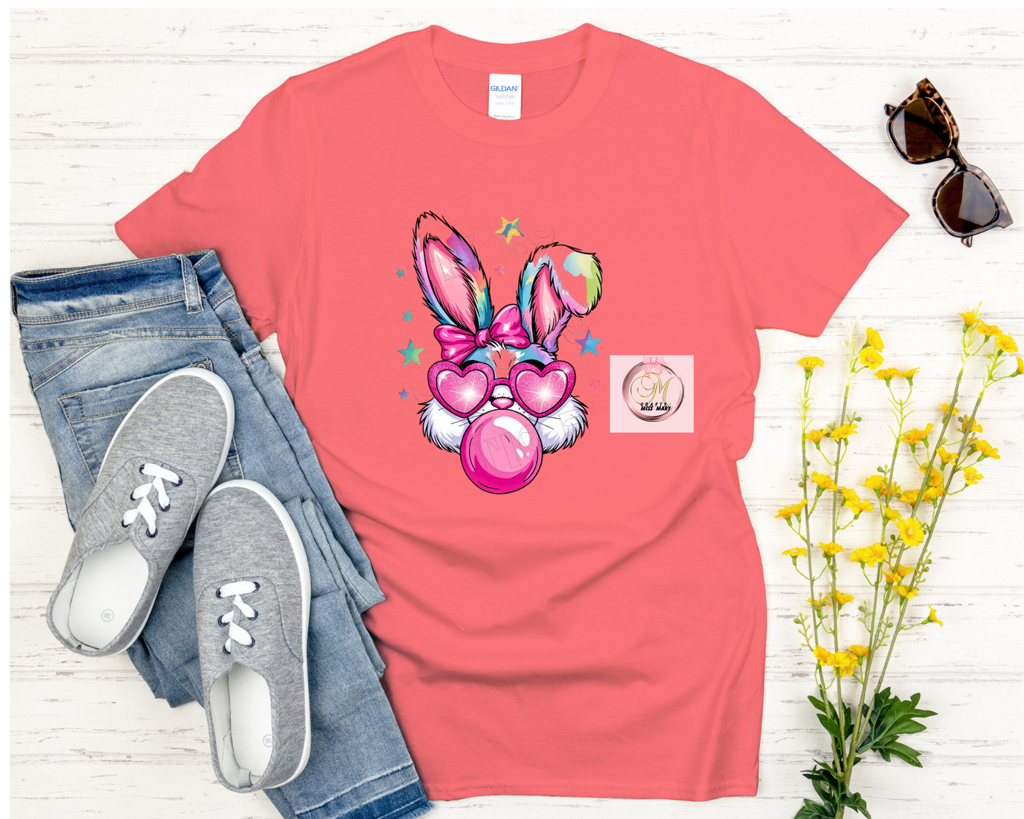 Gum Blowing Bunny-Shirt