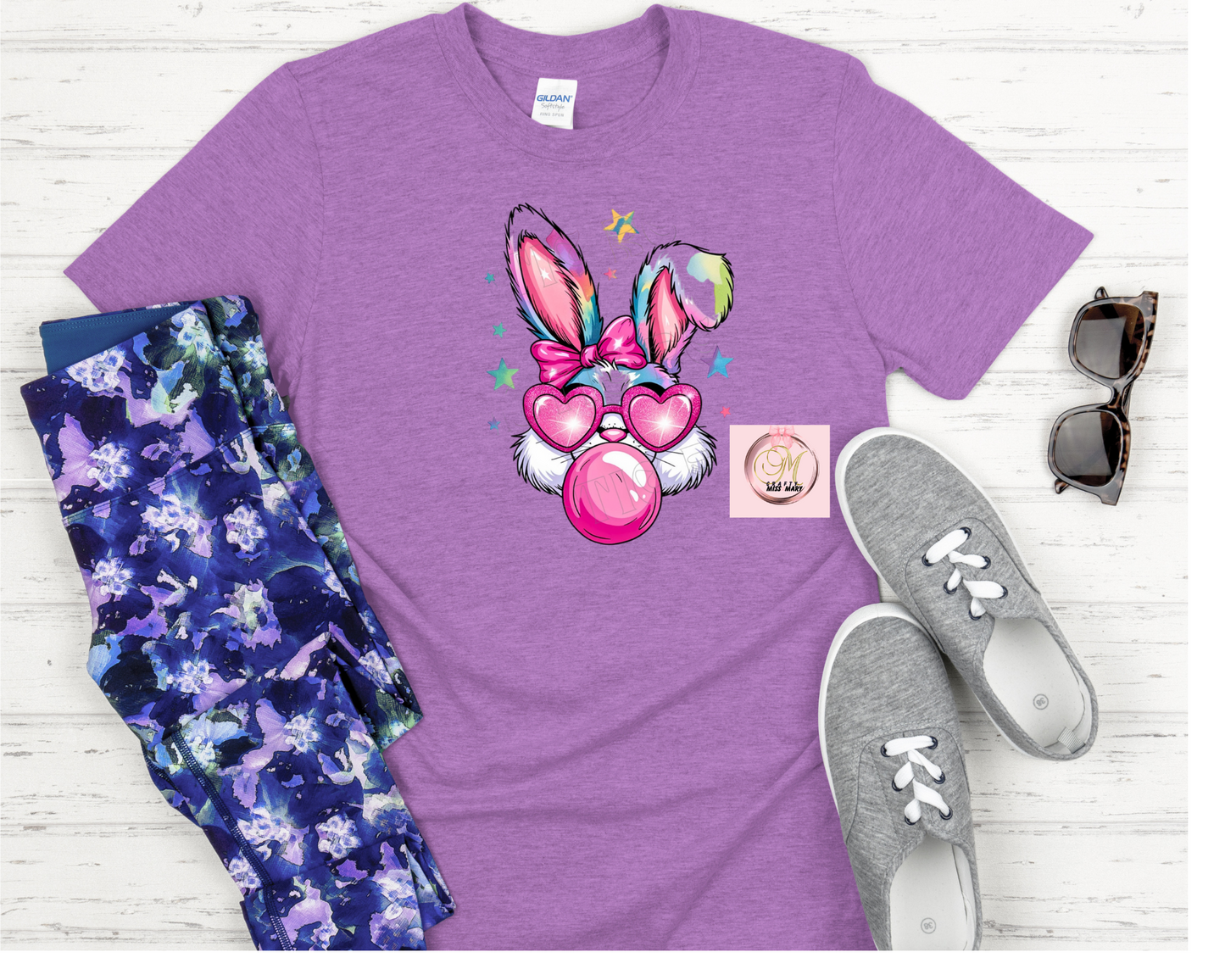 Gum Blowing Bunny-Shirt