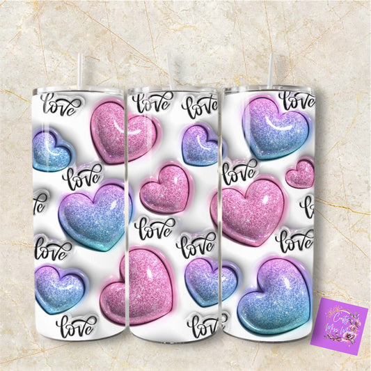 3D Love-Tumbler