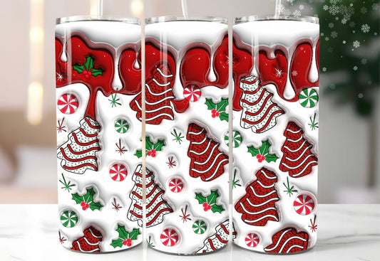 Christmas Cake Tumbler