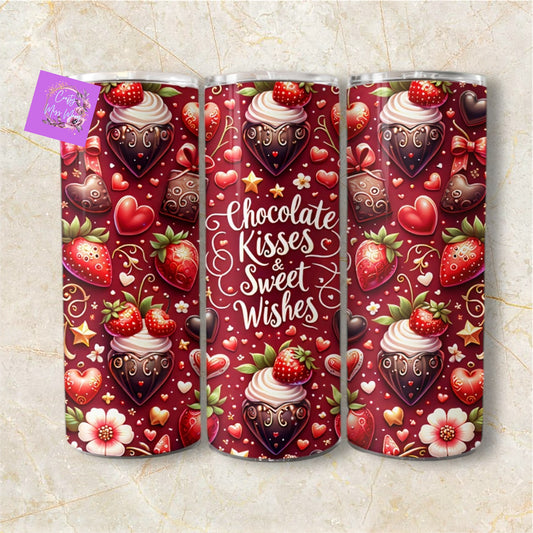 Chocolate Kisses Sweet Wishes-Tumbler