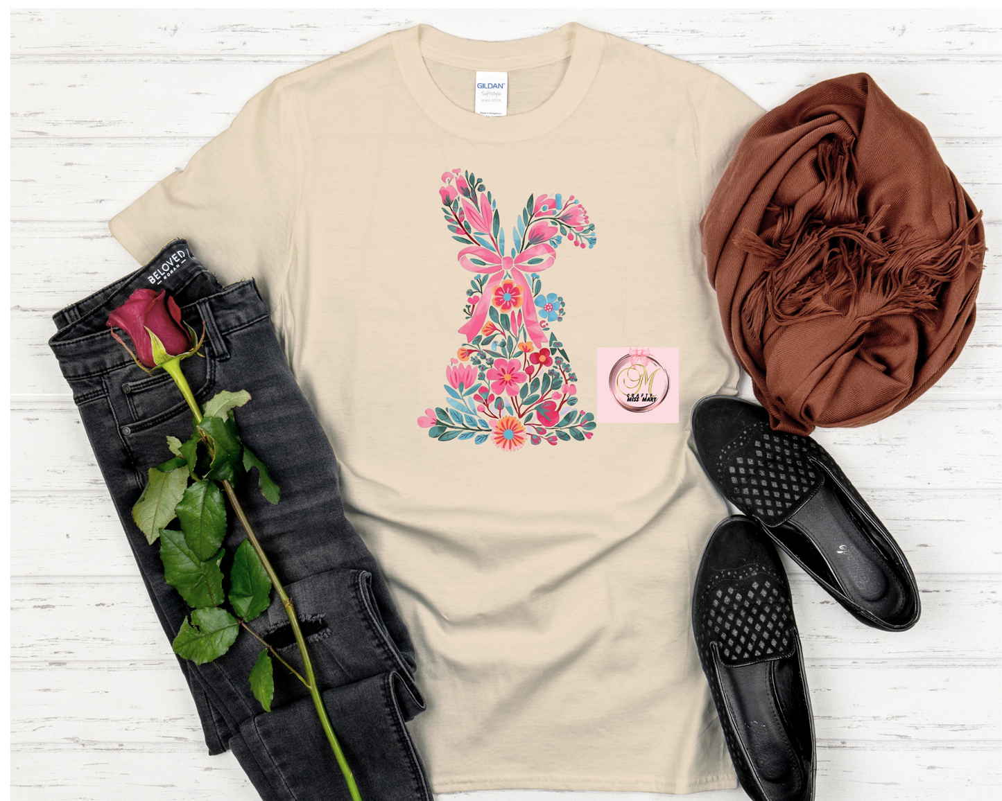 Flower Bunny-Shirt