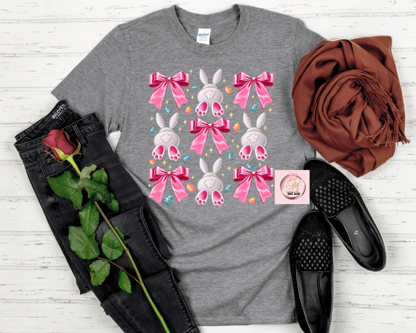 Bunny Tail and Bows-Shirt