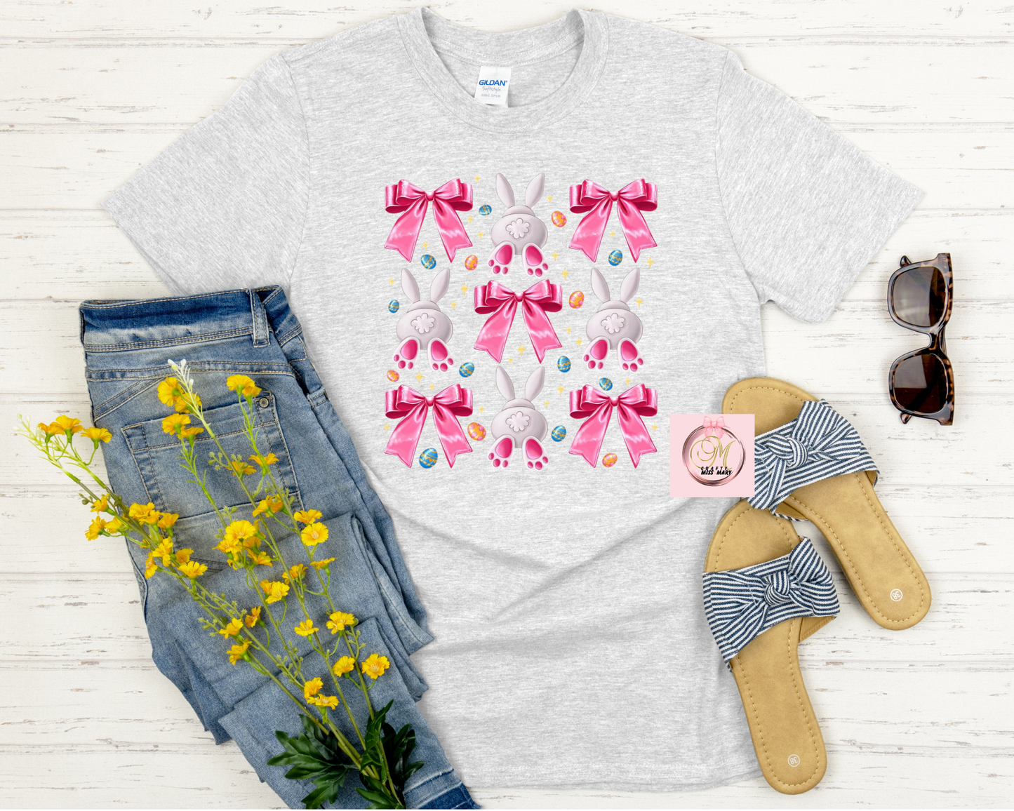Bunny Tail and Bows-Shirt